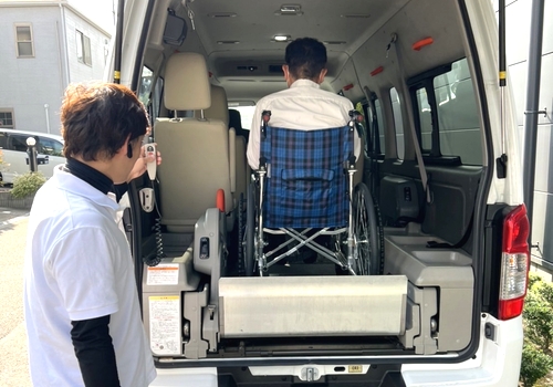 車いすのまま乗車